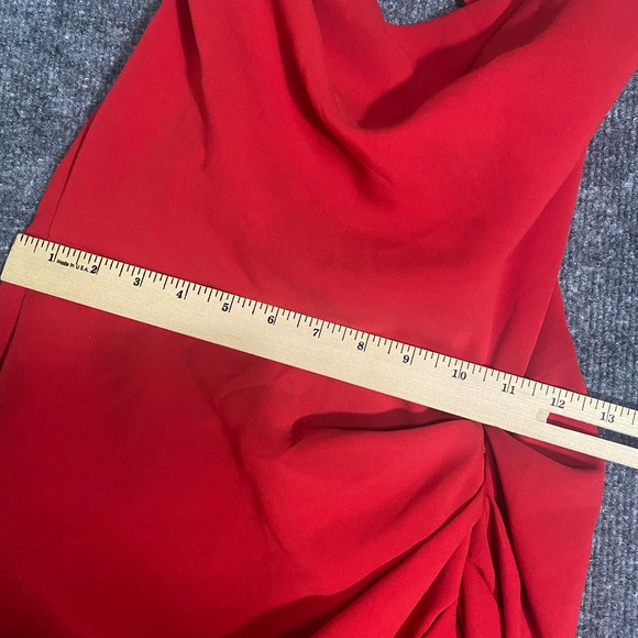Amanda Uprichard Jasalina Mini Dress Small Red Ruched Backless Party Coc… - Picture 9 of 12